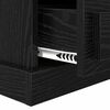 vidaXL Cabinet de chevet avec tiroir 2 pcs Ch&ecirc;ne noir 36 x 43 x 60 cm