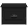 vidaXL Table de chevet murale noir 41,5x36x28 cm