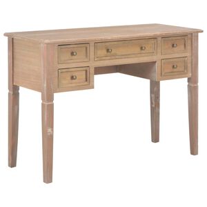 vidaXL Bureau Marron 109,5 x 45 x 77,5 cm Bois
