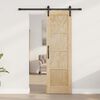 vidaXL Porte coulissante Marron 61 x 198,5 cm Pin massif