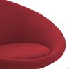 vidaXL Chaises pivotantes &agrave; manger lot de 4 rouge bordeaux tissu