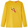 T-shirt enfants &agrave; manches longues ocre fonc&eacute; 128