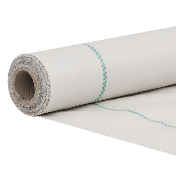 vidaXL Membrane anti-mauvaises herbes blanc 2x200 m PP