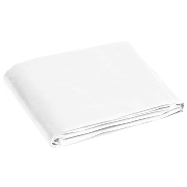 vidaXL B&acirc;che 180 g/m&sup2; 3x4 m Blanc PEHD