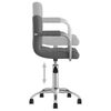 vidaXL Chaises &agrave; manger pivotantes lot de 2 gris similicuir