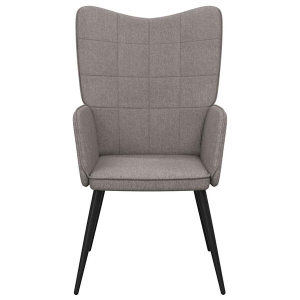 vidaXL Chaise de relaxation Taupe Tissu