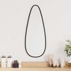 vidaXL Miroir mural Noir 50x20 cm