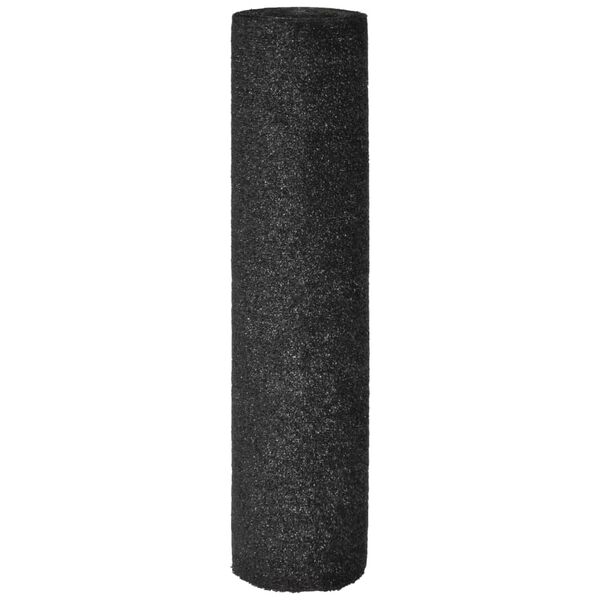vidaXL Gazon artificiel 1 x 25 m / 7-9 mm Noir