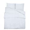 vidaXL Ensemble de housse de couette Blanc 135x200 cm Coton