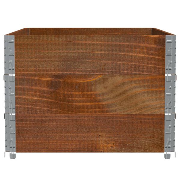 vidaXL Jardini&egrave;re marron 120x80 cm bois massif de pin