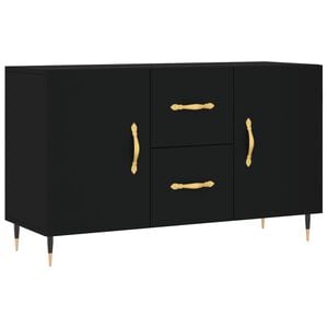 vidaXL Buffet noir 100x36x60 cm bois d'ingénierie
