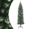 vidaXL Sapin de No&euml;l artificiel mince avec support 210 cm PVC