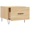 vidaXL Tables basses 2 pcs ch&ecirc;ne sonoma 50x50x40 cm bois d'ing&eacute;nierie