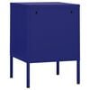 vidaXL Table de chevet Bleu marine 35x35x51 cm Acier