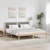 vidaXL Cadre de lit Gris clair 160 x 200 cm Pin massif