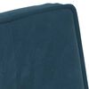 vidaXL Chaise de relaxation avec tabouret Bleu Velours