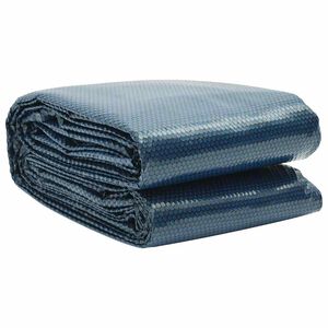 vidaXL Film solaire de piscine flottant PE 500x300 cm Noir et bleu