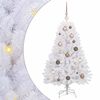 vidaXL Sapin de No&euml;l artificiel 120 cm PVC et Acier Blanc