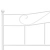 vidaXL Cadre de lit sans matelas blanc m&eacute;tal 180x200 cm