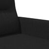 vidaXL Canap&eacute; &agrave; 3 places Noir 180 cm Tissu