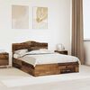 vidaXL Cadre de lit Bois ancien 140 x 190 cm Bois d'ing&eacute;nierie