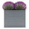 vidaXL Lit sur&eacute;lev&eacute; de jardin Acier galvanis&eacute; 100x40x77 cm Gris