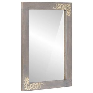 vidaXL Miroir de salle de bain Gris 70 x 50 x 2,5 cm