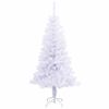 vidaXL Sapin de No&euml;l artificiel avec 150 LED Blanc 120 cm PVC et Acier