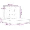 vidaXL Coussin de canap&eacute; d'ext&eacute;rieur 2 pcs color&eacute; Polyester