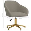 vidaXL Chaises pivotantes &agrave; manger lot de 6 gris clair velours