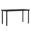 vidaXL Ensemble &agrave; manger de jardin avec coussins 7 pcs Noir