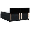 vidaXL Sommier &agrave; lattes de lit et matelas Noir 200x200 cm Velours
