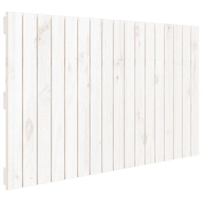 vidaXL Tête de lit murale Blanc 108x3x60 cm Bois massif de pin