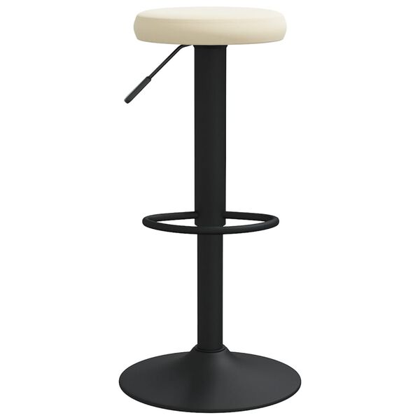 vidaXL Tabourets de bar lot de 2 crème velours