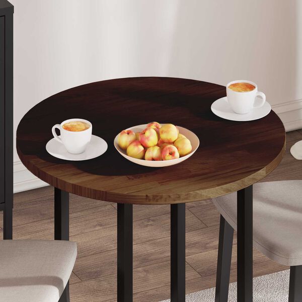 vidaXL Plateau de table Marron Clair Ø 70 x 2,5 cm