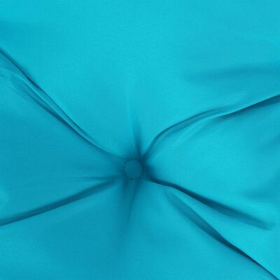 vidaXL Coussin de palette turquoise 80x80x12 cm tissu