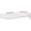 vidaXL Matelas en mousse pour enfants blanc 80x160 cm dureté H2 H3