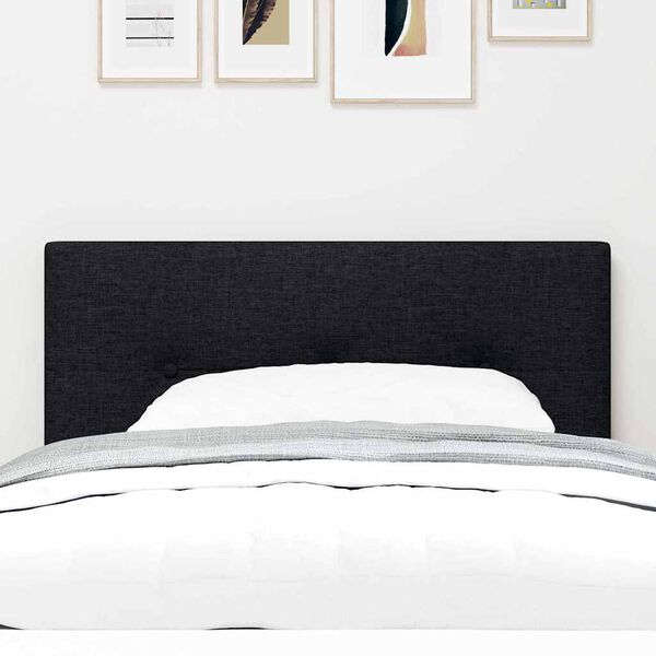 vidaXL T&ecirc;te de lit avec t&ecirc;te de lit Noir 80 cm Cuir synth&eacute;tique