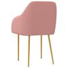 vidaXL Chaises &agrave; manger lot de 6 rose velours