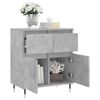 vidaXL Buffet Gris b&eacute;ton 60x35x70 cm Bois d'ing&eacute;nierie