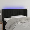 vidaXL T&ecirc;te de lit &agrave; LED Noir 93x16x78/88 cm Velours