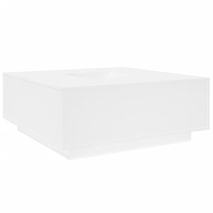 vidaXL Table basse blanc 100x100x40 cm bois d'ing&eacute;nierie