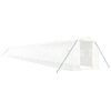 vidaXL Serre avec cadre en acier blanc 48 m&sup2; 24x2x2 m