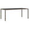 vidaXL Ensemble de salle &agrave; manger pour jardin 7 pcs Gris polyrotin