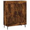 vidaXL Buffet haut Chêne fumé 69,5x34x180 cm Bois d'ingénierie