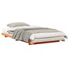 vidaXL Cadre de lit Brun cire 100 x 200 cm Pin massif