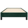 vidaXL Cadre de lit sans matelas vert fonc&eacute; 90x200 cm velours