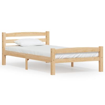 vidaXL Cadre de lit sans matelas bois massif de pin 100x200 cm