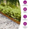 vidaXL Bordures de pelouse 50 pcs 10x103 cm acier corten flexible