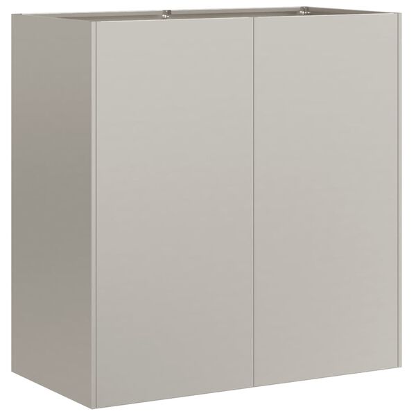 vidaXL Jardini&egrave;re rouill&eacute; 80x40x80 cm acier inoxydable